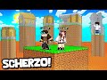 TSUNAMI DI LAVA su CASA dei MIEI AMICI!! SCHERZO su Minecraft VANILLA!!