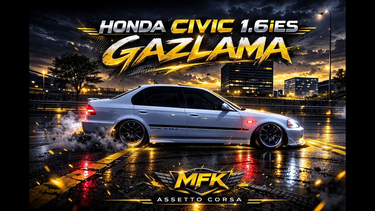 Assetto Corsa/ Honda CİVİC 1.6 ies ile GAZLAMA.