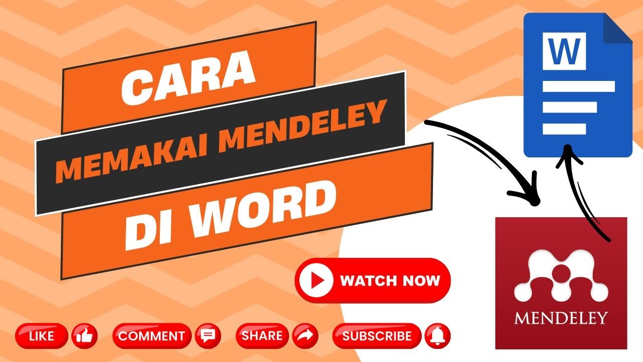 Cara memakai mendeley di word mendeley youtube