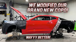 Cutting Up Motion&#39;s New COPO Camaro Stock Eliminator Car!