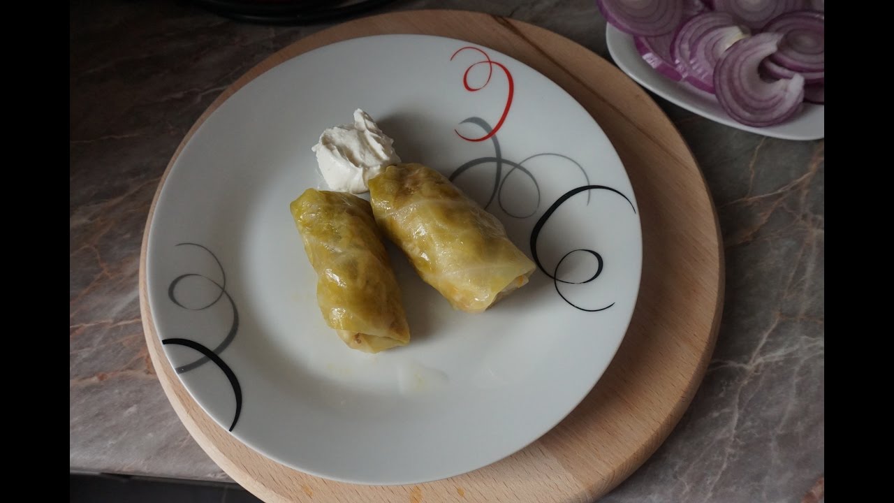 Голубцы с мясом из квашеной капусты/stuffed cabbage sauerkraut with meat