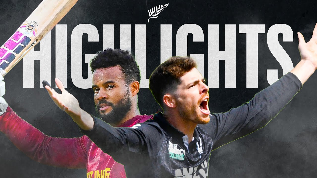 Shai Hope Hundred And Santner Clutch | Highlights And Interviews | New Zealand v West Indies 2nd ODI