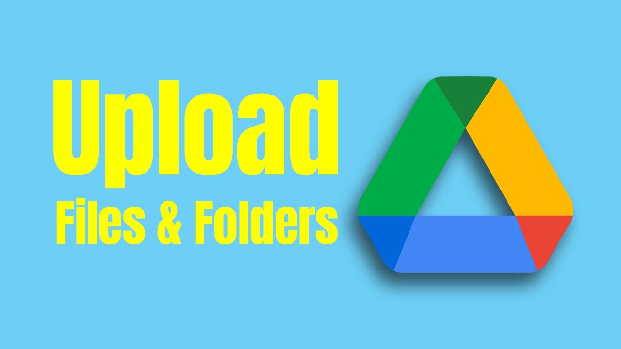 How to upload files and folders in google drive - YouTube