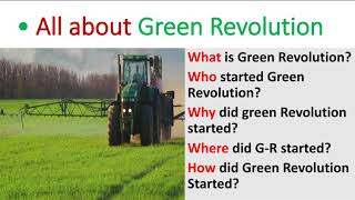Green Revolution |All about Green Revolution| |What is Green Revolution|