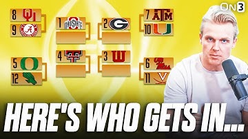 PREDICTING Who Will MAKE The College Football Playoff?