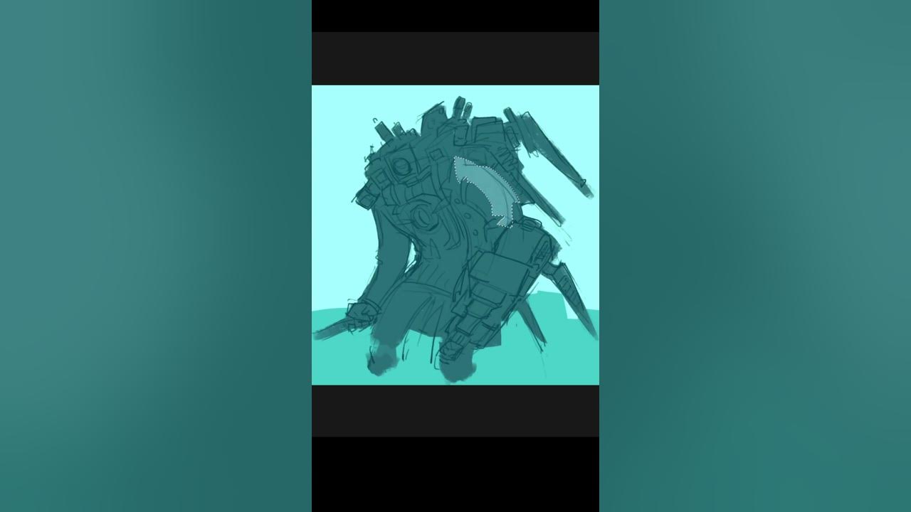 Как нарисовать: Нового Титана Камера Мэна! // drawing Titanium Camera ...