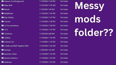 How to Organize Your Sims 4 Mods Folder Like a Pro! #SimsMods #Sims4 #OrganizedGaming