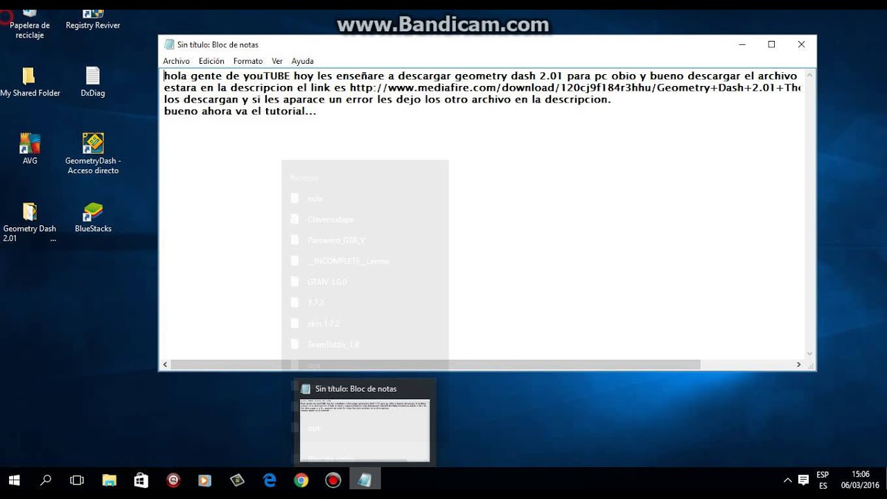 Tutorial COMO descargar geometry dash 2.01 en pc/ThomasBonthuis - YouTube