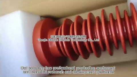 Epoxy resin transformer bushing.