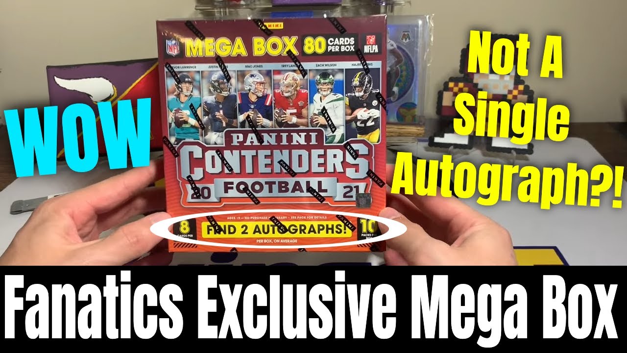 ZERO AUTOS?? No Autographs In This 2021 Fanatics Exclusive Contenders Mega Box... Seriously?!?