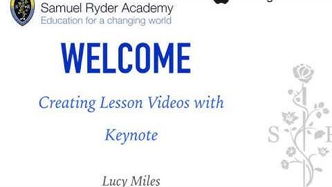 Creating Lesson Videos with Keynote