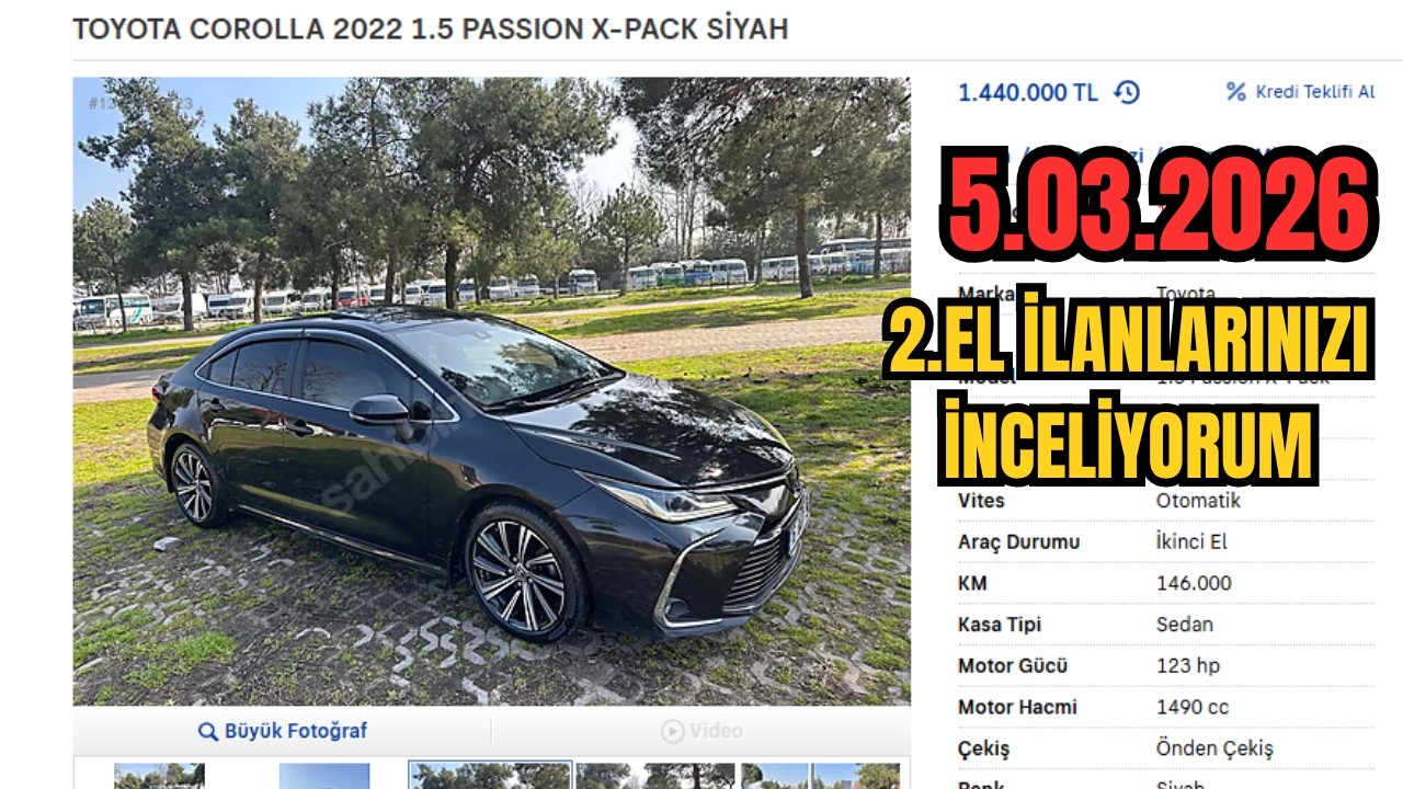 SAHİBİNDEN İLANLARINIZI İNCELİYORUM 05.03.2026