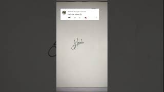 H letter name signature ( Hani) #shorts #viral #signature #trending
