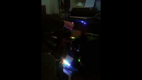 laser midi harp  testing prototype