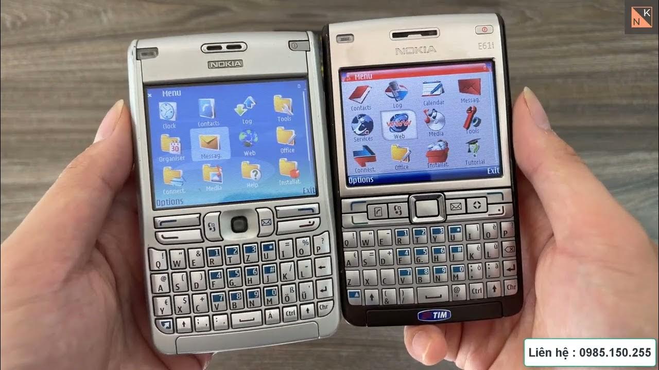 Nokia E61 & E61i mẫu máy đời đầu bàn phím QWERTY của Nokia. YouTube