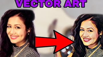 HOW TO MAKE NEHA KAKKAR VECTOR ART || CREATE WITH DEEPIKA ||