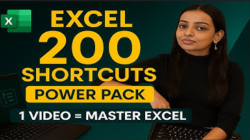Excel Double Century: 200 Shortcuts to Make You a PRO! 💥 #excelwalesir #exceltricks #shortcutkeys 