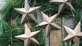 Paper 3D Star Bunting