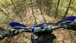 Tight Pennsylvania Dirtbike Singletrack On A 4-Stroke