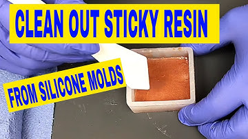 Cleaning Sticky Resin out of Molds -easy method
