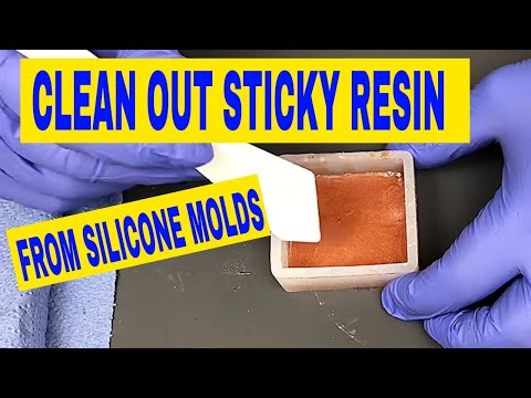 Cleaning Sticky Resin out of Molds -easy method