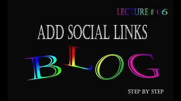 How to add social media icons to Blogger? Add Social Media Button on Blogger[urdu/hindi]designer hub
