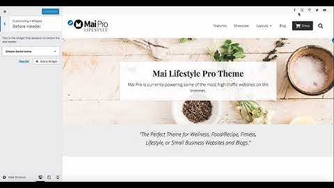 Mai Theme Demo - Customizer Settings (v1 Classic Themes)