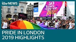 Pride In London 2019 main parade highlights | ITV News