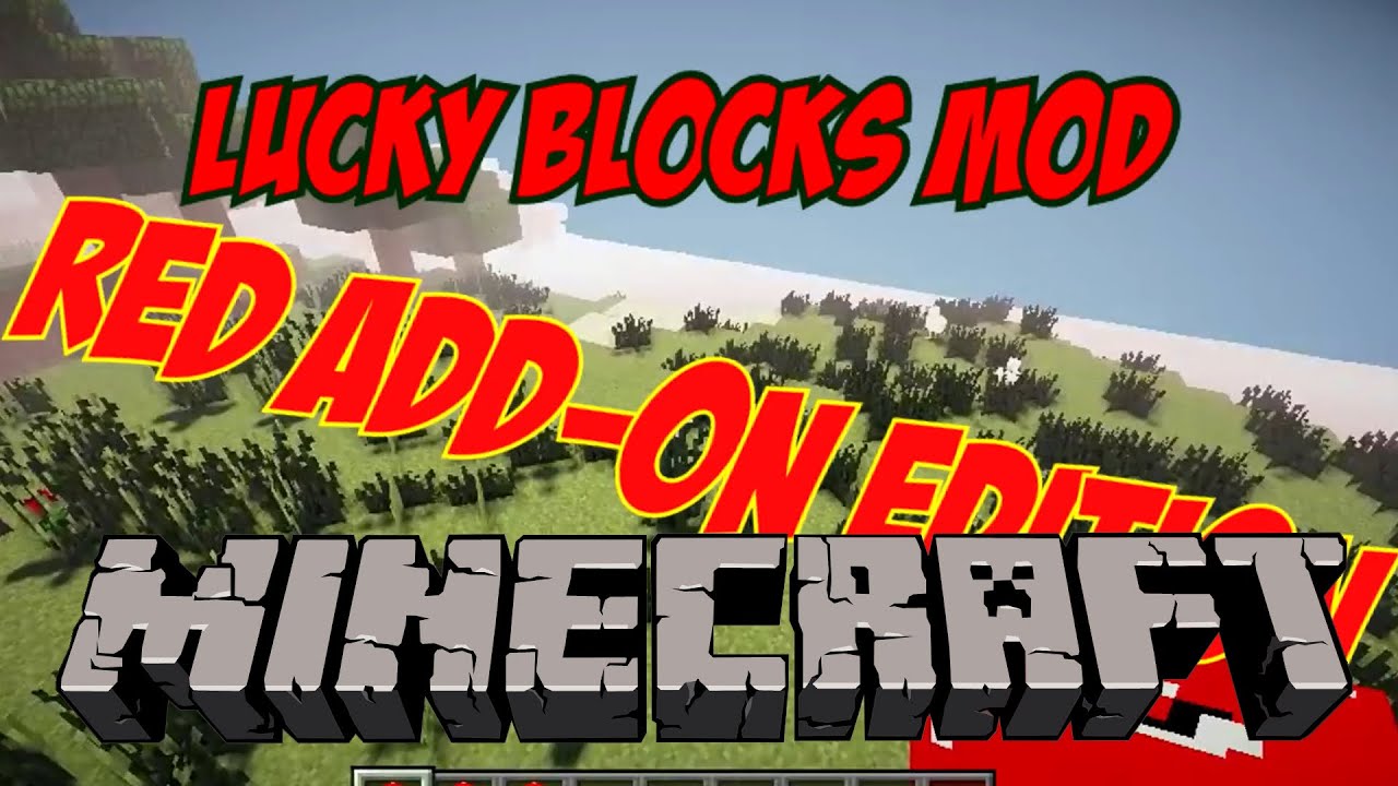 Lucky Block Red mod/addon, Adds even more stuff!