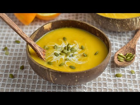 Video: Sopa De Calabaza Con Jugo De Naranja