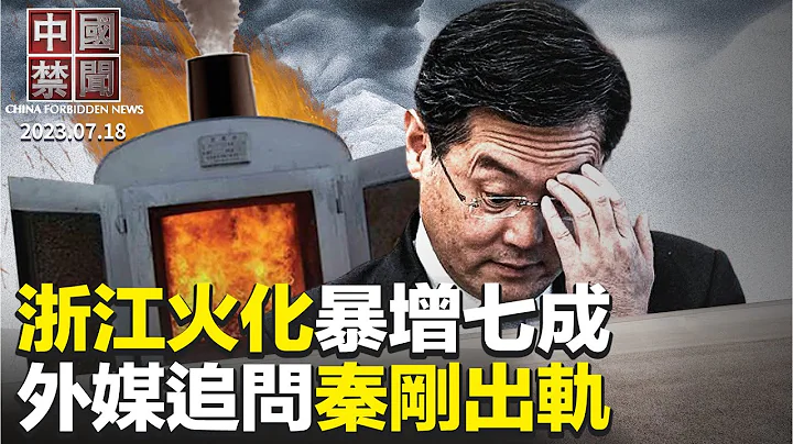 浙江火化遗体暴增七成，官方急删数据；秦刚事件发酵，外媒追问出轨传闻；恒大两年亏8千亿，总负债超2.4万亿；波兰网红谈中共迫害法轮功：跟纳粹一样；欺骗性反弹? 中共公布二季度GDP数据【 #中国禁闻 】 - 天天要闻