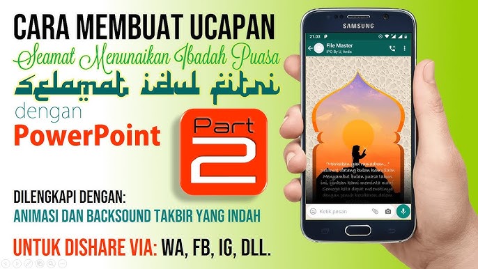 Cara Membuat Ucapan Selamat Idul Fitri Yang Indah Dengan Powerpoint Part 2 Youtube