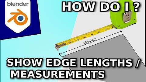 Precision in Blender 3D ! How to show the edge length (measurement / dimensions) Beginners Friendly