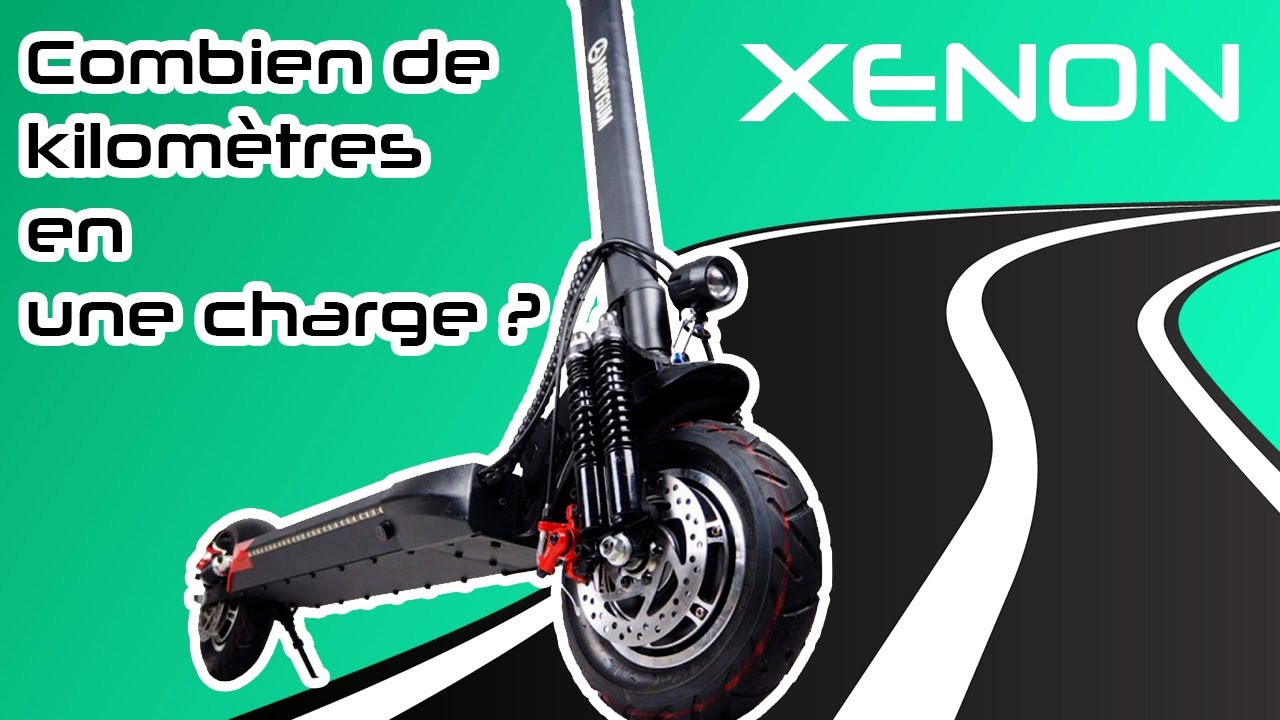 Trottinette électrique Xenon de Mobygum, test d'autonomie. Combien de  kilomètres ? 