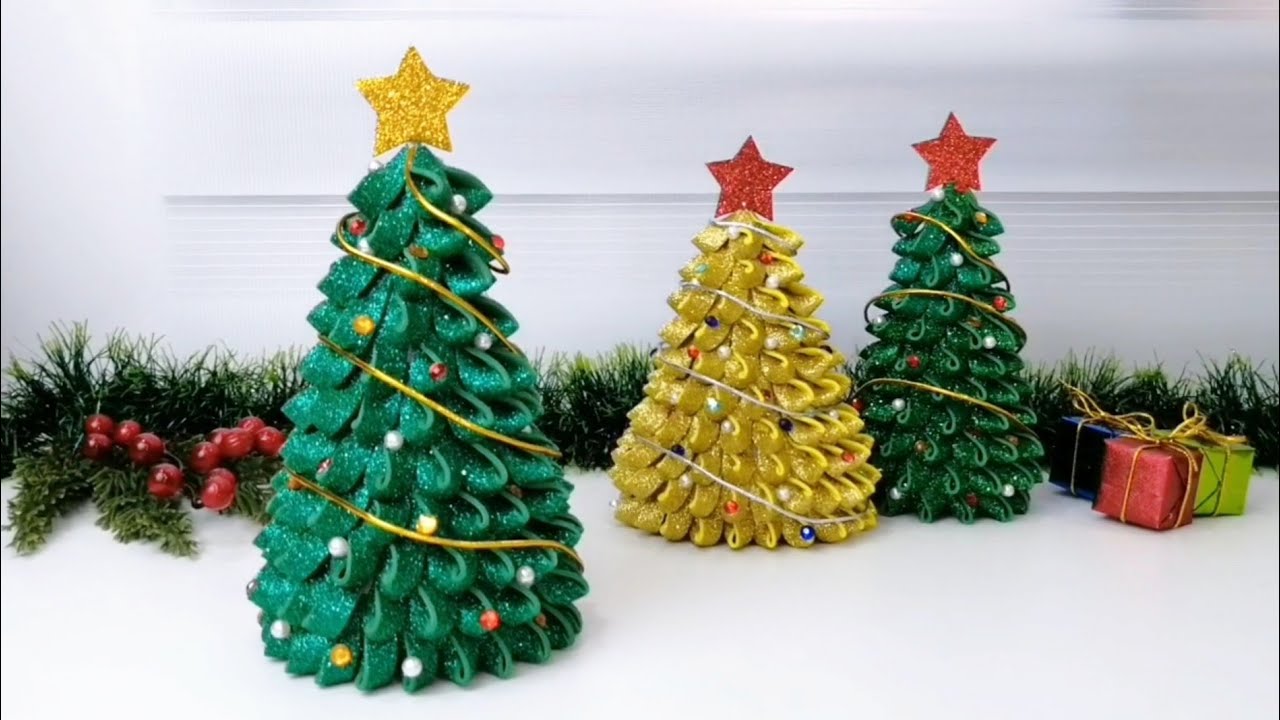 Foam Christmas Trees, DIY for Beginners