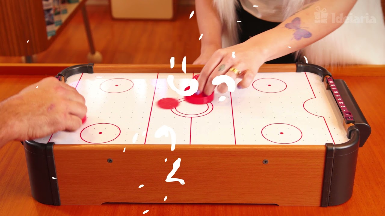 COMO FUNCIONA a mesa de air hockey ? 