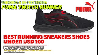 Unboxing & review on feet PUMA TWITCH RUNNER MENS RUNNING SHOES (100% ORIGINAL & OFFICIAL) ANTI FAKE