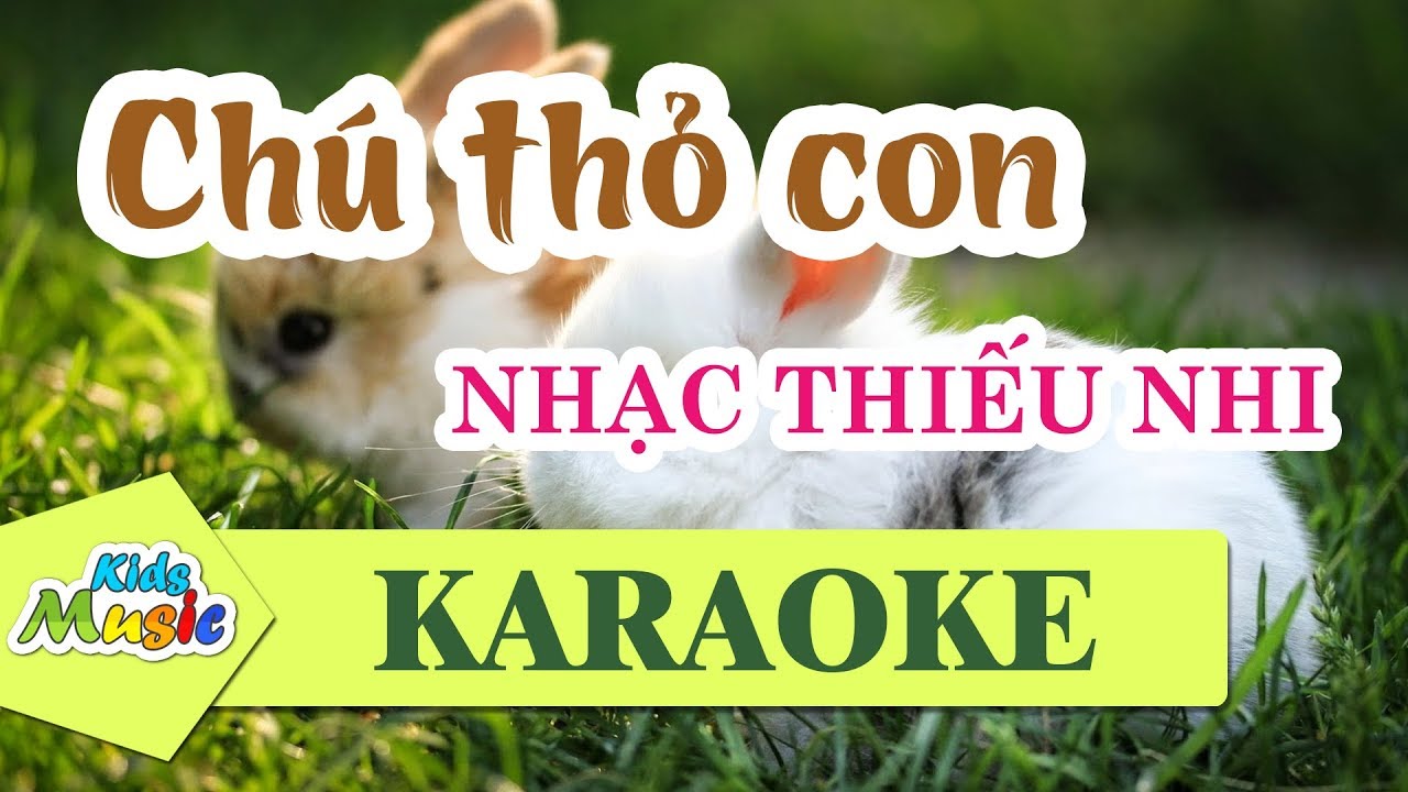 Karaoke Chú Thỏ con | Nhạc thiếu nhi chọn lọc - YouTube