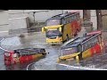 Detik detik sopir bus aceh trobos banjir  rc bus  miniatur bus remot kontrol