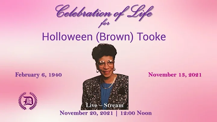 Celebration of Life for Holloween (Brown) Tooke