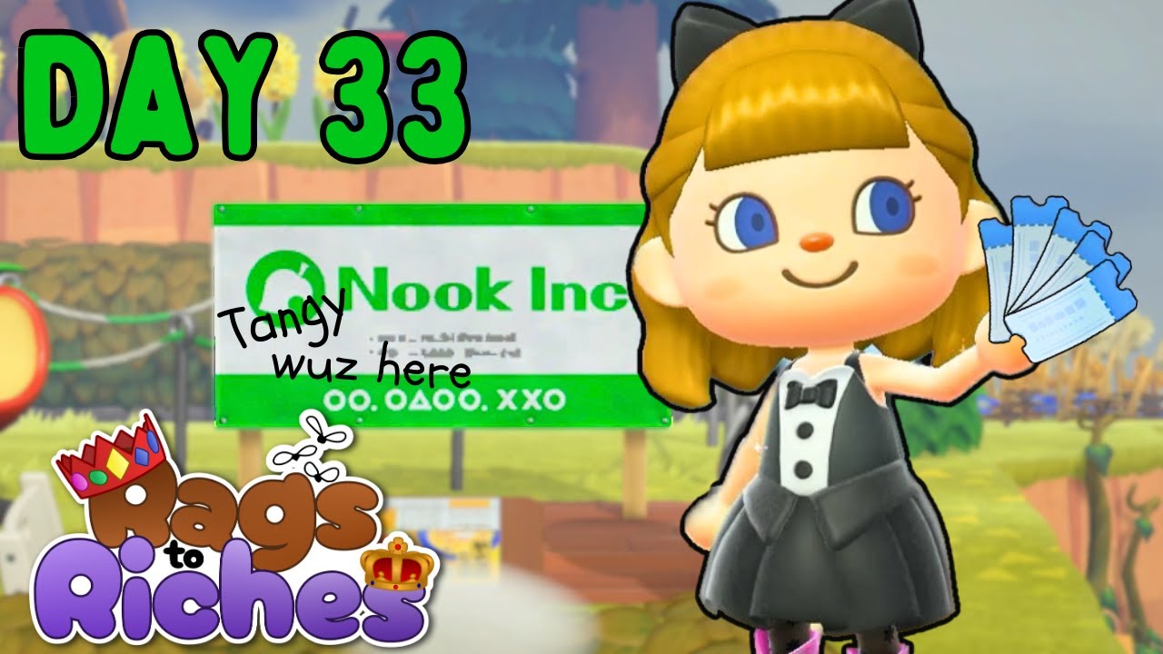 Day 33: Five Tickets to Fill Tangy's Shoes | ACNH Rags to Riches