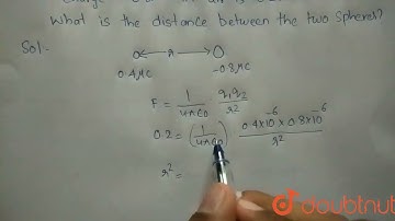 The electrostatic force on a small sphere of charge `0.4 muC` due to |Class 12 PHYSICS | Doubtnut
