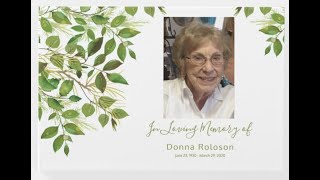 Donna Memorial Photo Slide Show