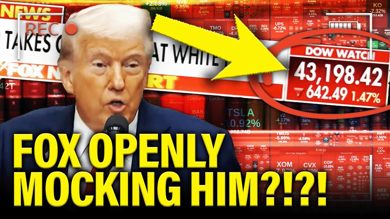 Fox HUMILITATES Trump MID-SPEECH after TANKING MARKET