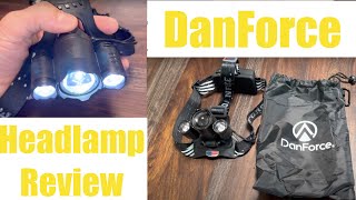 DanForce Brand Pluto Model Headlamp Unboxing and Review [DanForce Brand Headlamp Review]