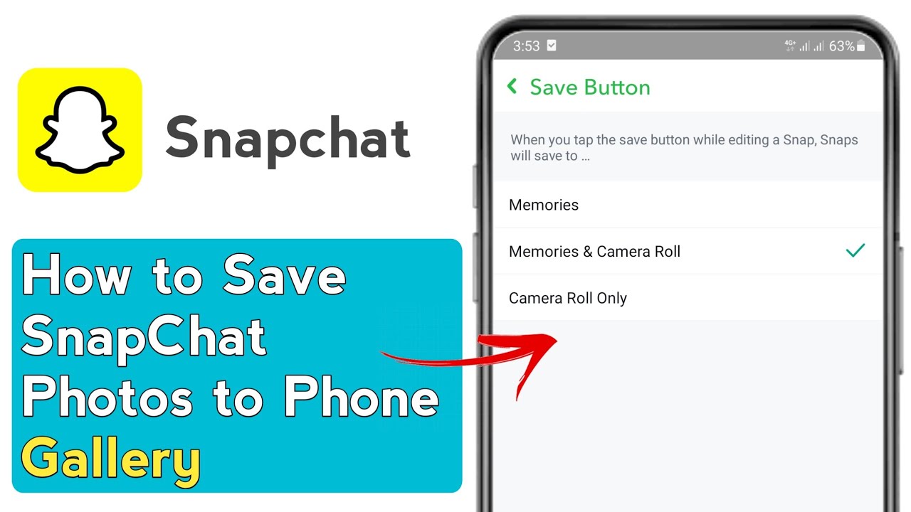 How to Save Snaps to Camera Roll in Snapchat | Save Snapchat Photos to ...