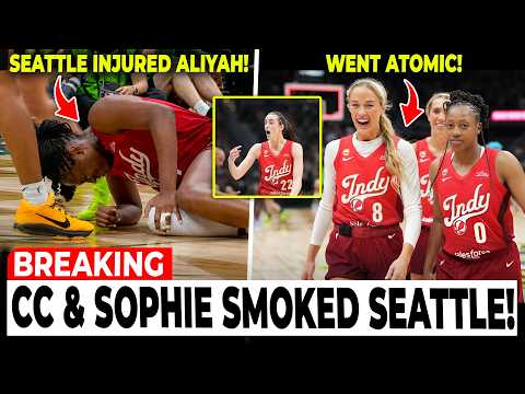 Caitlin Clark & Sophie Cunningham GO ATOMIC As Fever SWEEP Seattle Storm! Aliyah Boston INJURED!