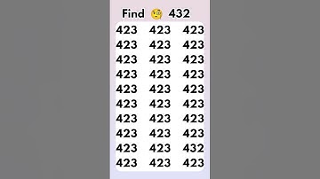Find The Odd Number 432 #shorts #youtubeshorts #oddoneout