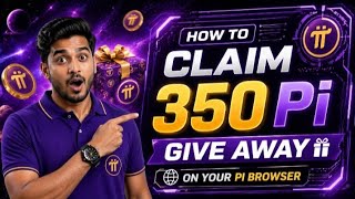 Pi-network update, how to claim free 350 Pi giveaway on your Pi browser ( step by step  screenshot 5