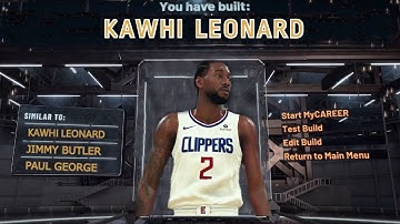 KAWHI LEONARD BUILD 2k20